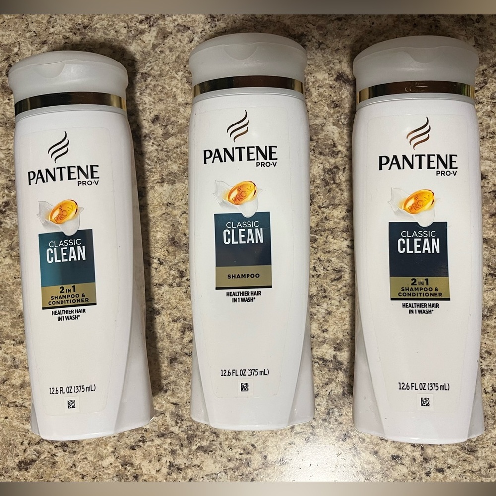 3 Brand New Pantene Classic Clean Shampoo 12.6oz each.